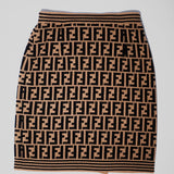 Fendi Zucca wool skirt