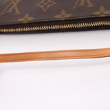 Pochette Accessoires Monogram Handbag PVC Leather Brown