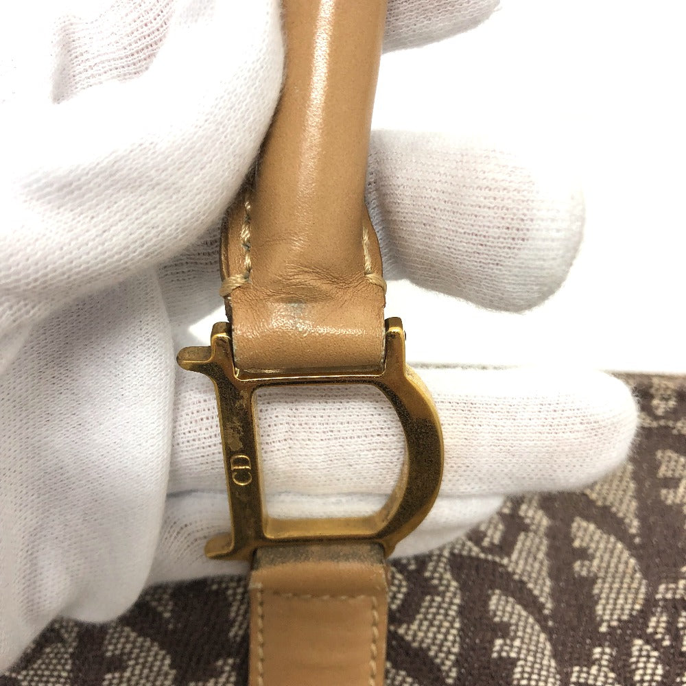 Sac à main vintage Dior Bo C 0092 Trotteur en cuir marron