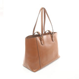 Miu Miu Soft Calf Shoulder Bag Tote Leather Brown