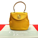 Dior Handbag Yellow Leather