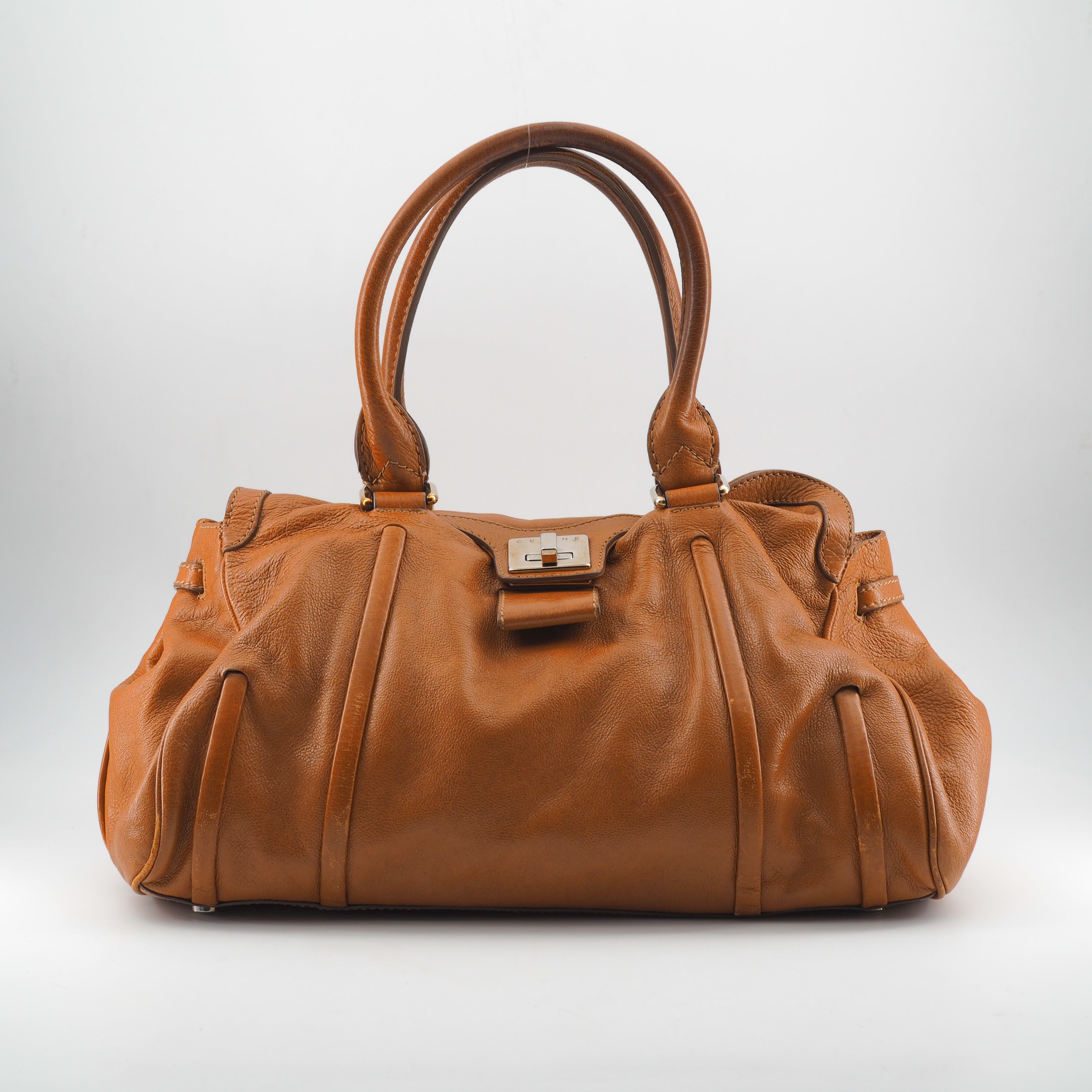 Celine handbag Camel Leather                             Shoulder bags                              [object Object] undefined undefined