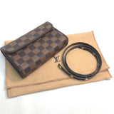 Pochette Florentine Damier Louis Vuitton Vintage Marron