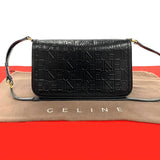 Celine Shoulder Bag Black Leather