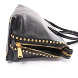 Miu Miu Handbag Leather Black Logo