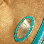 Fendi 8Bh033 Vintage Sac À Main Céréale Femme Cuir Bleu