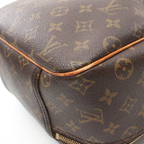 Louis Vuitton Excursion Monogram Handbag Leather Brown