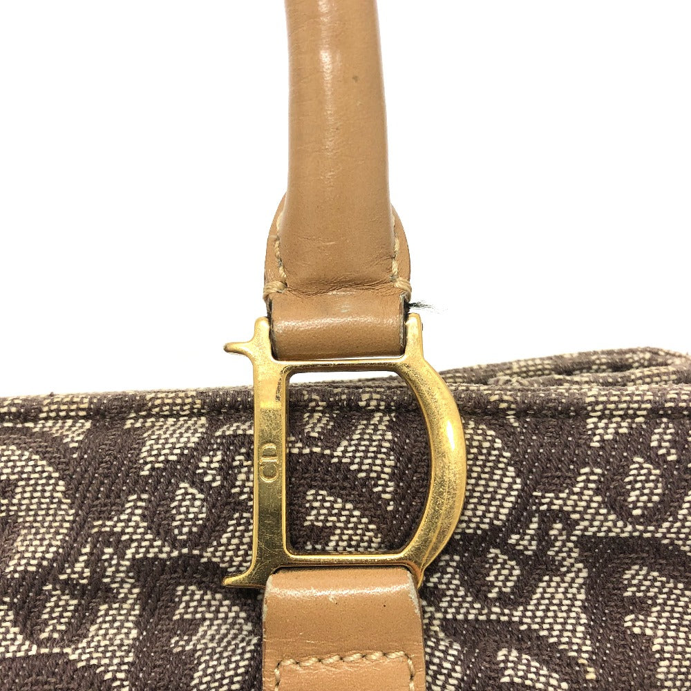 Sac à main vintage Dior Bo C 0092 Trotteur en cuir marron