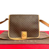 Celine Shoulder Bag Brown Leather