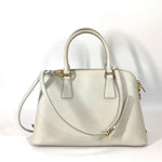 Sac à main Prada Bl0837 vintage en cuir Saffiano blanc