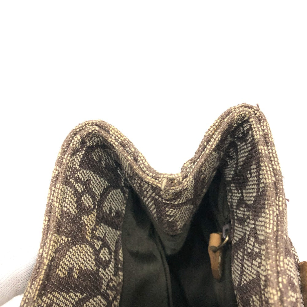 Sac à main vintage Dior Bo C 0092 Trotteur en cuir marron