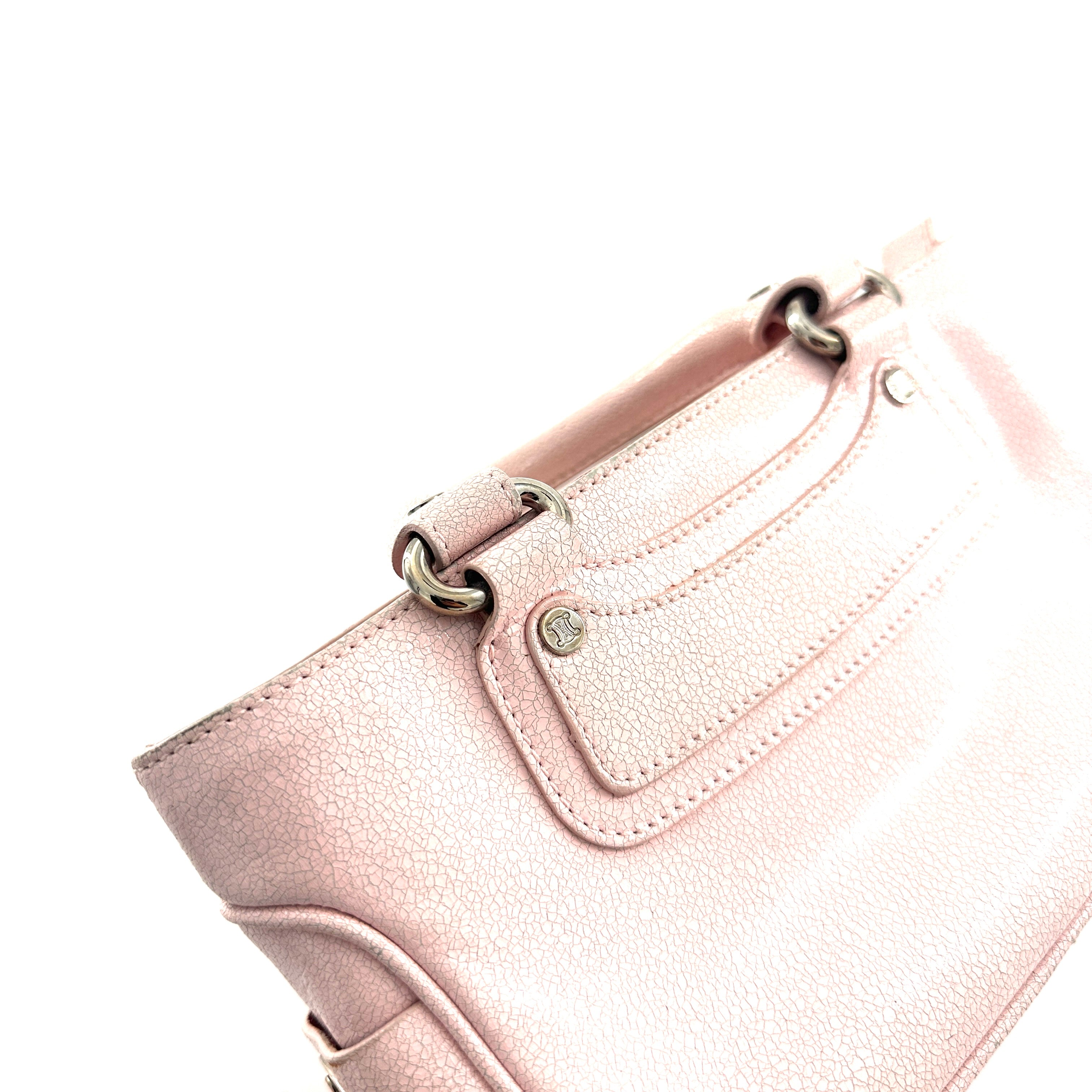 Celine pink leather handbag                             hand-bags                              [object Object] undefined undefined