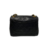 Chanel Shoulder Bag Black Leather