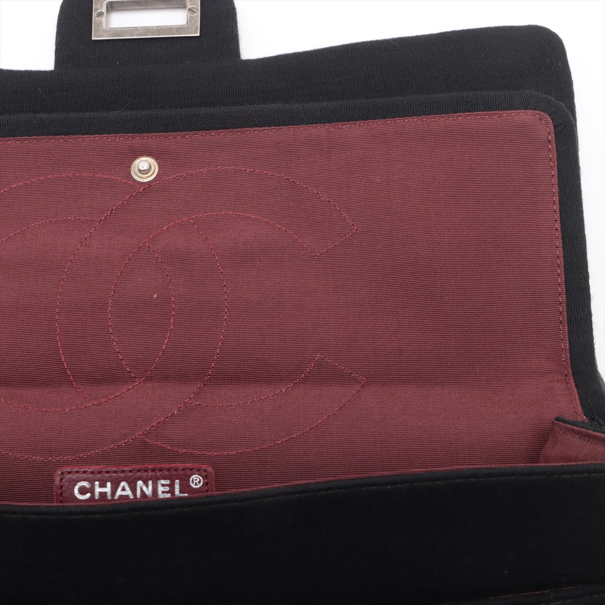 Chanel 2.55 Vintage Noir en Coton Double Flap