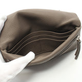 CERVO Bi-Fold Long Wallet Leather Gray Beige