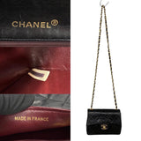 Chanel Shoulder Bag Black Leather