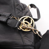 Chanel Matelasse Backpack Rucksack Caviar Skin Black Gold Hardware