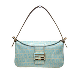 Fendi Zucchino Round Mouth Mamma Bucket Light Blue Ghw