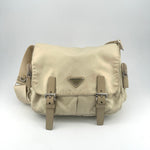 Prada messenger bag beige nylon                             body-bags                              [object Object] undefined undefined