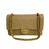 Chanel Handbag Beige Leather