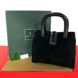 Gucci Handbag Black Suede