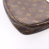 Pochette Accessoires Monogram Handbag PVC Leather Brown