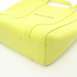 Balenciaga Everyday Xxs Handbag Tote Bag Leather Light Yellow