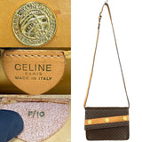 Celine Shoulder Bag Brown Leather