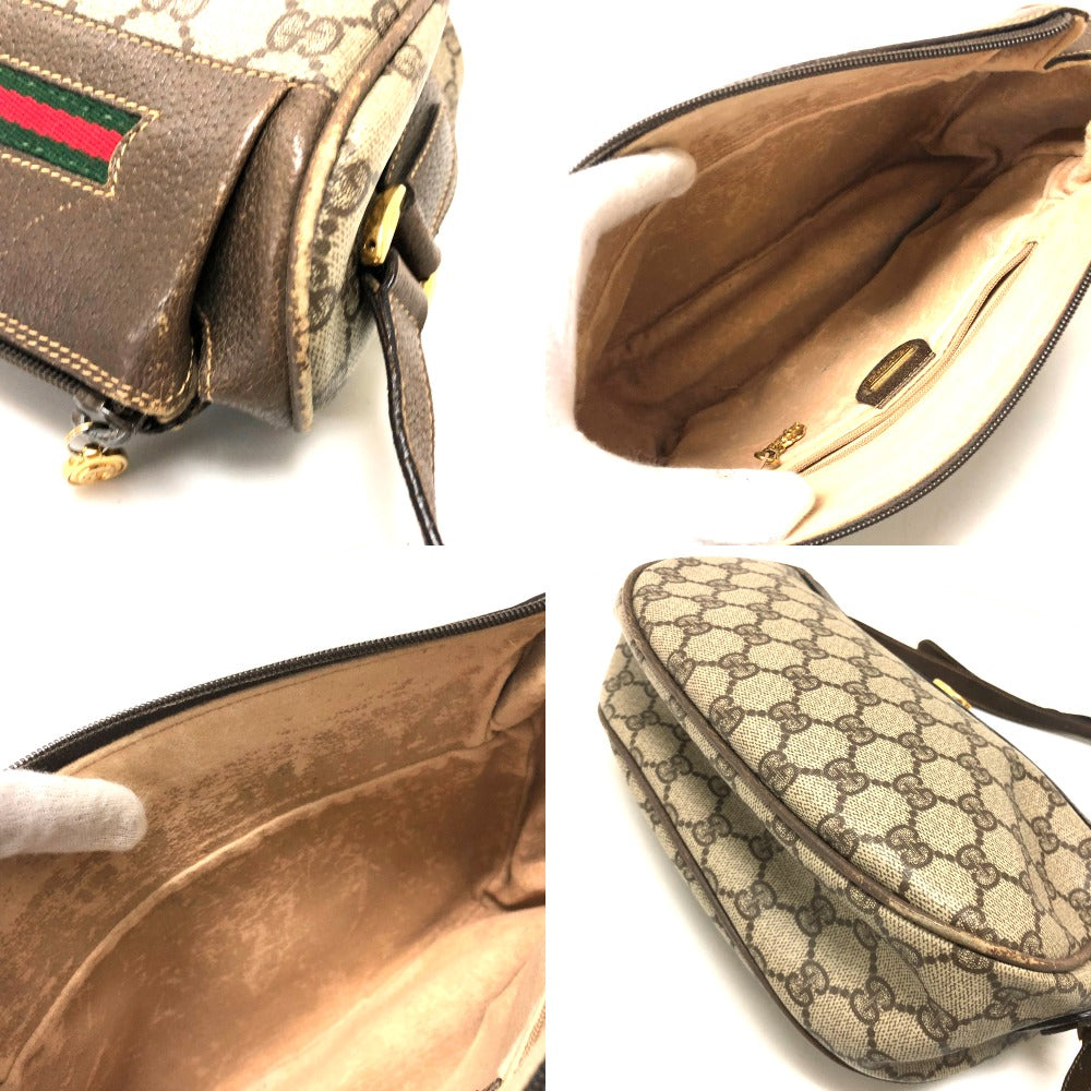 Gucci 001115 0918 Pochette Metis Webbing Line Gg Plus Old And Leather Women Shoulder Bag Clutch bags GUCCI  PVC