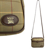 Burberry Shoulder Bag Khaki Canvas