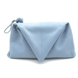 Bottega Veneta Second Bag Clutch Lambskin (Sheepskin) Blue