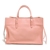 Balenciaga The Paper Handbag Leather Pink