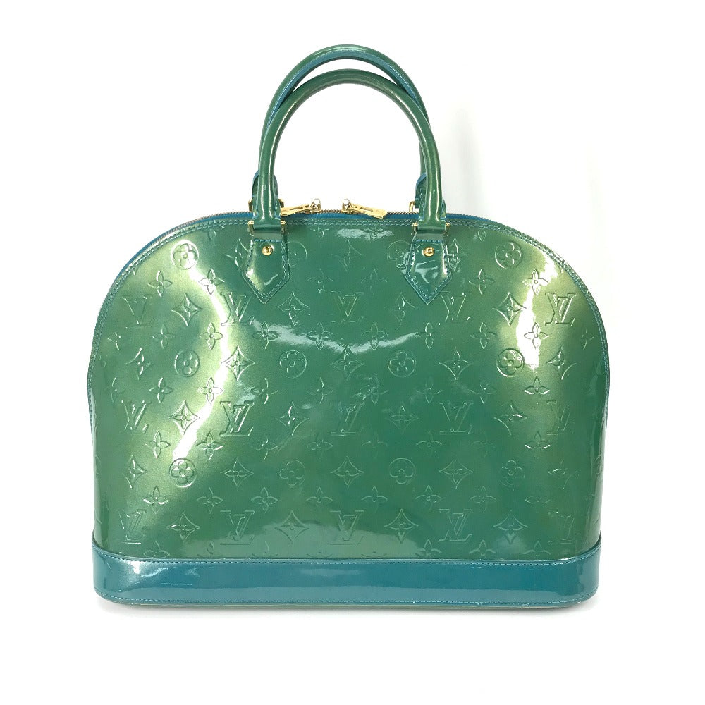 Louis Vuitton M93628 Monogram Vernis Alma Gm Tote Bag Briefcase Lame Handbag Women Tote bags LOUIS VUITTON Blue, Green 