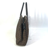 Sac Boston Fendi Zucchino Vintage en Toile/Cuir Marron