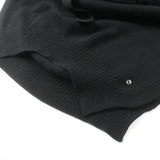 Poncho Knit Cashmere Black