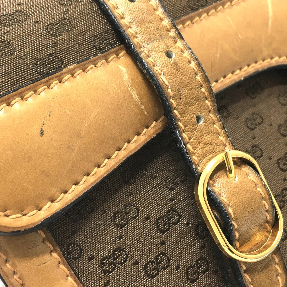 Sac à main vintage Gucci 067 Micro-Gg en toile GG et cuir