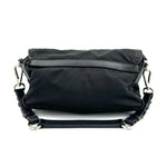 Prada Shoulder Bag black nylon leather                             shoulder-bags                              [object Object] undefined undefined