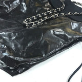 Chanel Sac Tote Étole Vintage Chaîne Noir Argent