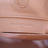 Balenciaga The Paper Handbag Leather Pink