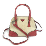 Prada Bn0115 Mini Bag Double Shoulder Shawl Handbag Canvas Women Shoulder bags PRADA  