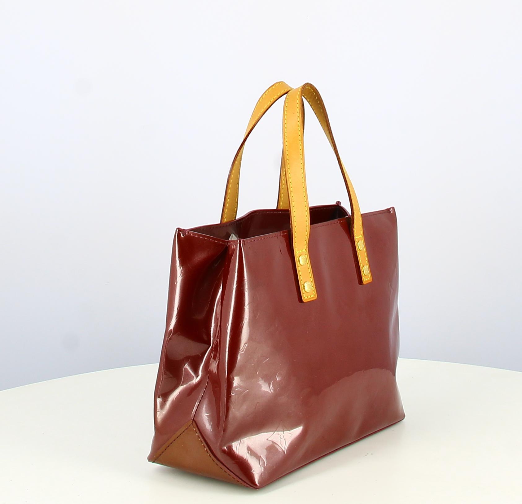 Sac à main vintage Louis Vuitton vernis bordeaux 2007