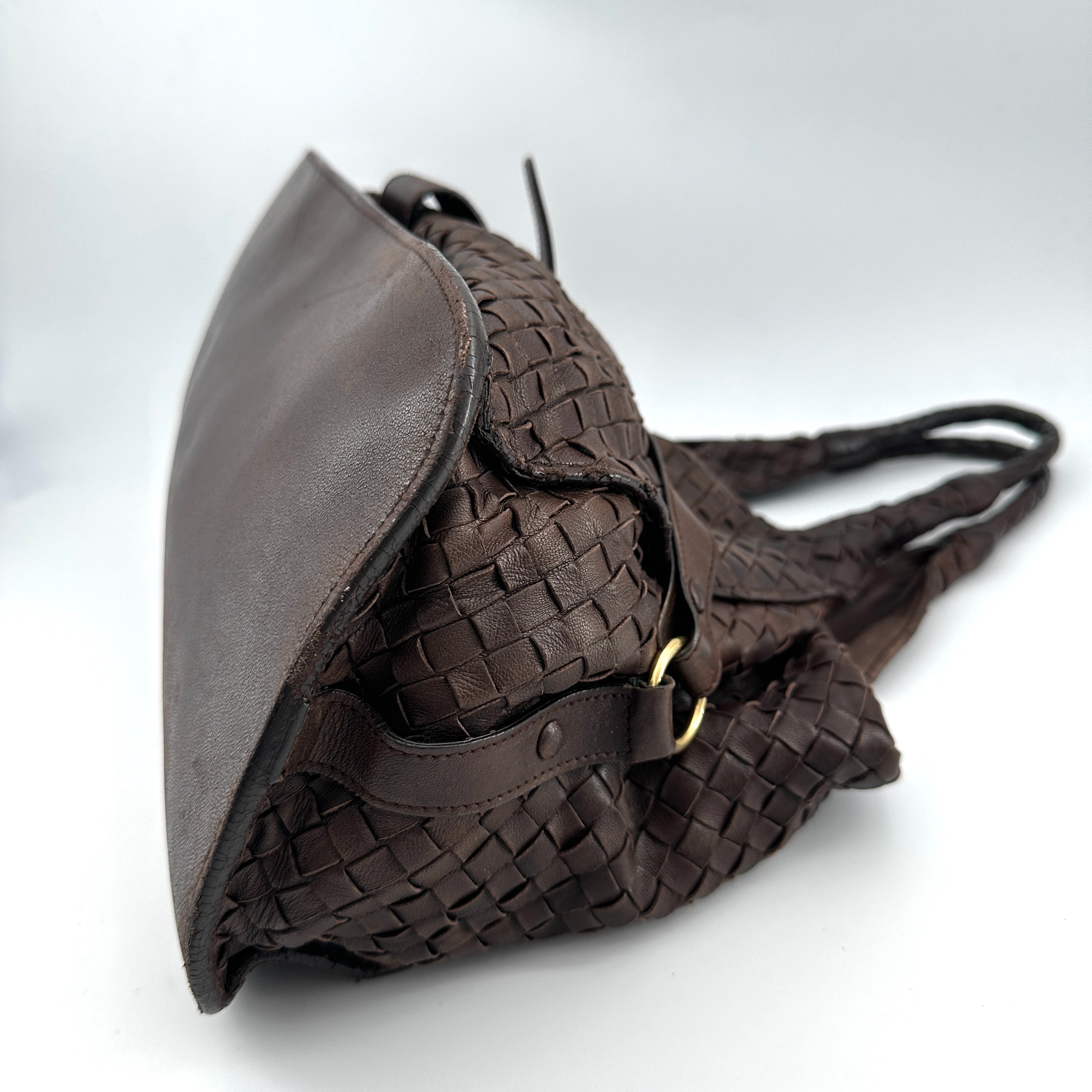 Bottega Veneta handbag brownIntrecciato leather                             shoulder-bags                              [object Object] undefined undefined