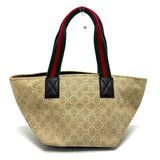 Gucci Vintage 374433 Gg Sherry Line Tote Femme Toile Neutres