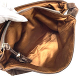 Sac banane vintage Chanel Cc Coma Mark en daim marron