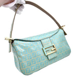 Fendi Zucchino Round Mouth Mamma Bucket Light Blue Ghw