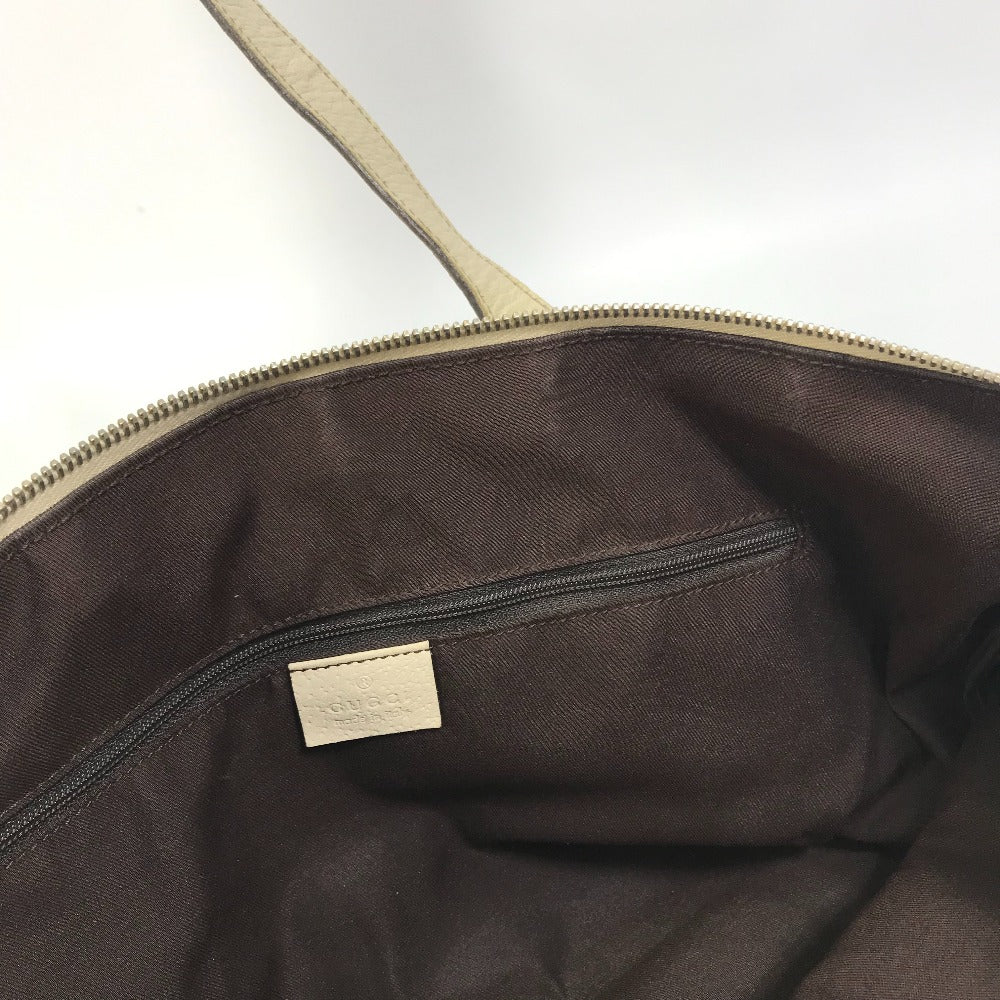 Sac à main vintage Gucci GG en toile et cuir blanc