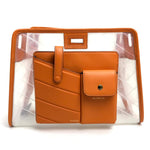 Sac à main Fendi Peekaboo Defender vintage en vinyle orange