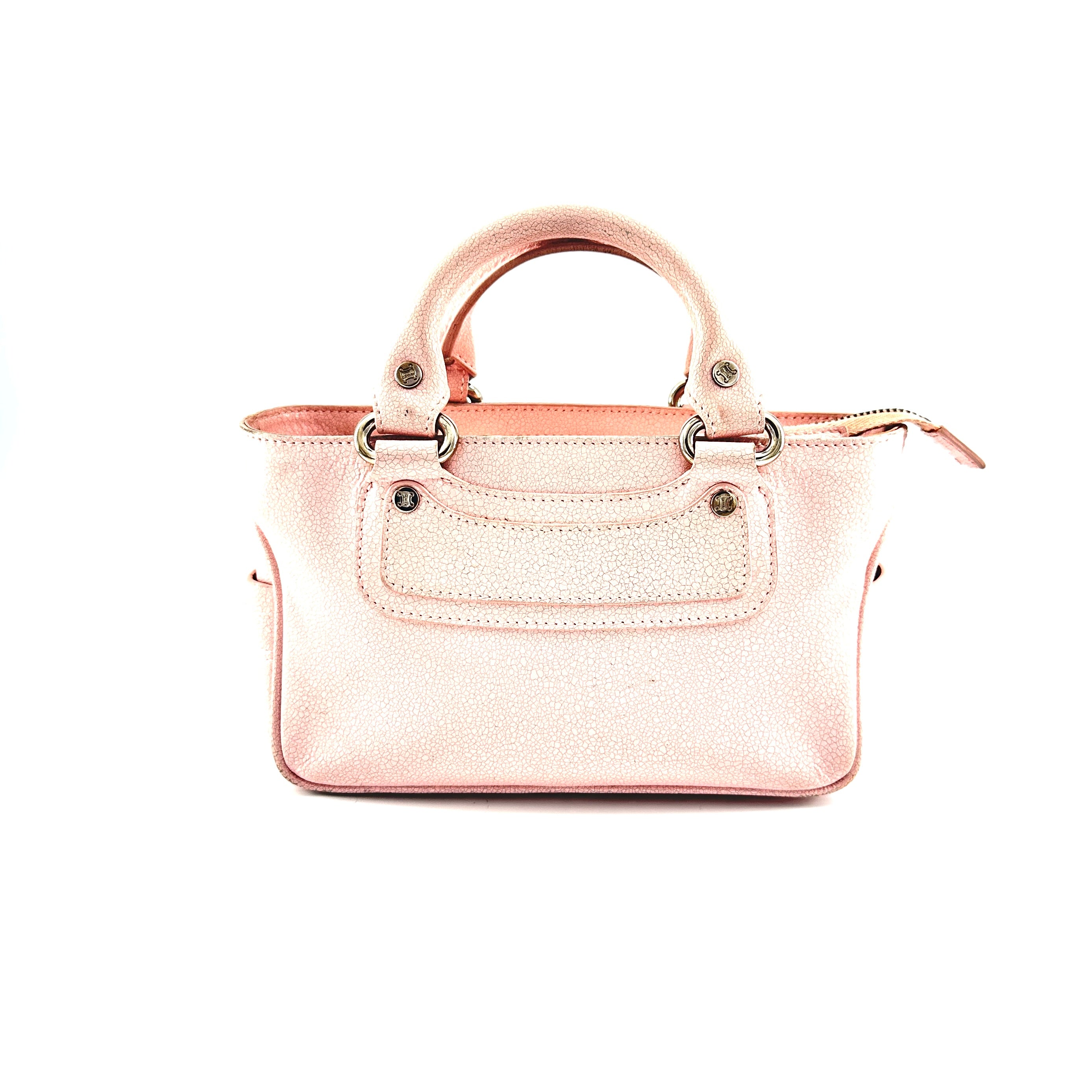 Celine pink leather handbag                             hand-bags                              [object Object] undefined undefined